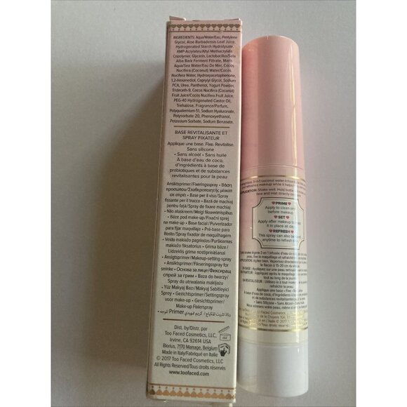 TOO FACED HANGOVER RX 3-IN-1 REPLENISHING PRIMER & SETTING SPRAY 1.0 Oz / 30 ml - Picture 2 of 2